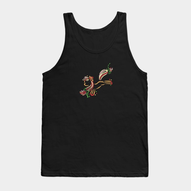 Tribal Pony - Rainbow Power Applejack Tank Top by Alaina Williams